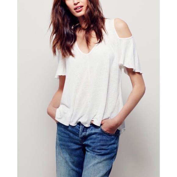 🎉NWT Free People cold shoulder top small - Picture 5 of 8